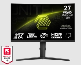 MSI MAG 275CQPF〈2H1P/VA曲面/1500R/180Hz〉