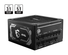 微星 MAG A1000GL PCIE5 1000W 雙8/金牌/全模組/7年保