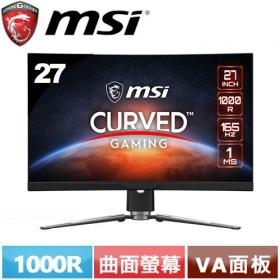 MSI MAG ARTYMIS 274CP(2H1P1C/1ms/VA/165Hz/無喇叭/FreeSync)