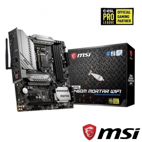 微星 MAG B460M MORTAR WIFI(M-ATX/1H1P/Realtek 2.5G/ax+BT5.1/註四年)