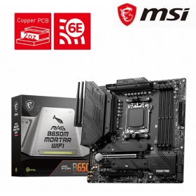 微星 MAG B650M MORTAR WIFI(M-ATX/1H1P/Realtek2.5G+Wi-Fi 6E)12+2+1相電源