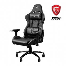微星 MAG CH120I電競椅/鋼架支撐/定型海綿/180°調整椅背/4D扶手/4級桿