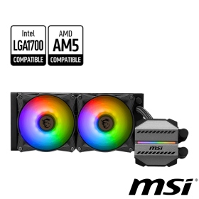 微星 MAG CoreLiquid M240 /A.RGB冷頭+風扇/厚:5.2(註冊3+2年)【WXHZ】
