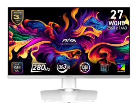 MSI MAG 272QPW QD-OLED X28〈2H1P1C/OLED/280Hz/HDR400/HDMI 2.1/白色〉