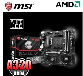 微星 A320M BAZOOKA 火箭筒(M-ATX/1A1D1H/U3/M.2/註冊四年)