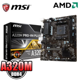 微星 A320M PRO-VH PLUS(M-ATX/1A1H/註四年)