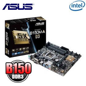 華碩 B150M-A D3(M-ATX/1A1D1H/U3S6/全固/四年到府)