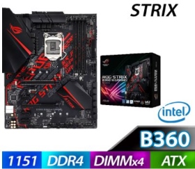 華碩 ROG STRIX B360-H GAMING(ATX/1D1H/2*M.2/Ｉ網/註五年)