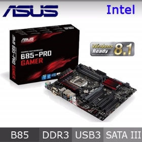 華碩 B85-PRO GAMER/ATX/1A1D1H/全固/前U3/5年(黑蘋果機)