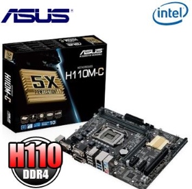 華碩 H110M-C(M-ATX/1A1D/U3/全固/四年到府/COM PORT)