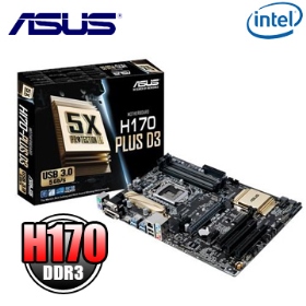 華碩 H170-PLUS D3(ATX/1A1D1H/U3S6/M.2/全固/四年到府)