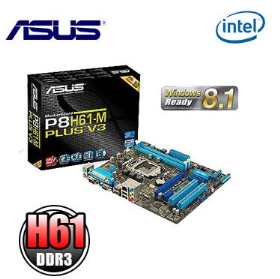 華碩 P8H61-M PLUS V3(M-ATX/1A/2*PCI/LPTCOM1/全固態/註冊四年)