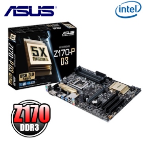 華碩 Z170-P D3(ATX/1D1H/U3S6/M.2/全固/四年到府)