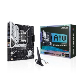華碩 B760M-AYW WIFI D4 阿唷喂(M-ATX/Realtek 2.5Gb無線/註冊四