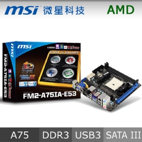 微星FM2-A75IA-E53/miniITX/1A1H/藍芽+WiFi/U3S6