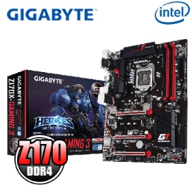 技嘉 Z170X-Gaming 3(ATX/1A1D1H/intel-U3.1S6/M.2/EX./K網/全固