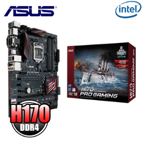 華碩 H170 PRO GAMING(ATX/1A1D1H1DP/U3.1S6/M.2/EX./i網/五年)