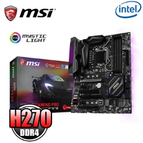 微星 H270 GAMING PRO CARBON(ATX/1D1H/U3.1/2*M.2/Ｉ網/註冊五年)