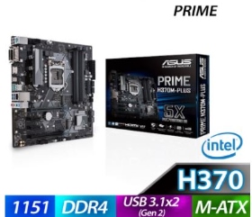 華碩 PRIME H370M-PLUS(M-ATX/1A1D1H/2*M.2/Ｉ網/註四年)
