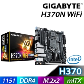 技嘉 H370N WIFI(mini-ITX/2H1P/2*M.2/2*Ｉ網/acBT4/註四年)