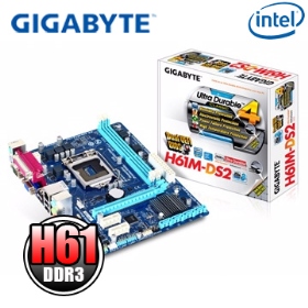 技嘉 H61M-DS2(M-ATX/1A/U2/LPTCOM埠/全固態/註四年)