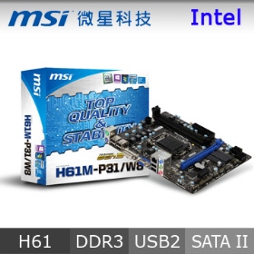 微星 H61M-P31/W8 主機板