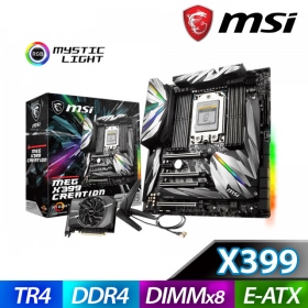 微星 MEG X399 Creation(E-ATX/雙有線ac無線/12V 88p/註五年)