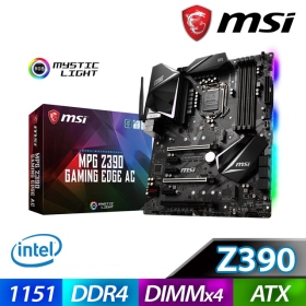 微星 MPG Z390 GAMING EDGE AC(ATX/1H1P/Ｉ網/acBT5/註五年)