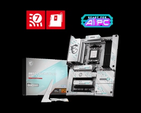 微星 B850 GAMING PLUS WIFI PZ 背插(ATX/LAN5G+Wi-Fi 7/註五年/白)12+2+1相