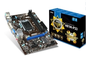 微星 H81M-P33/M-ATX/1A1D/U3S6/全固