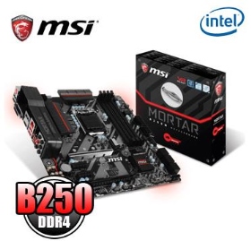 微星 B250M MORTAR(M-ATX/1D1H1P/M.2/Ｉ網/註五年) YOE電競隊指定推薦
