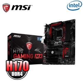 微星 H170 GAMING M3(ATX/1D1H/U3S6/M.2/EX./K網/全固/五年保)