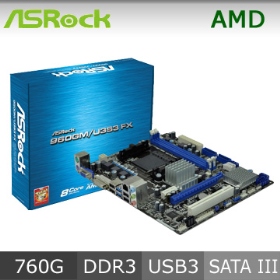 華擎 960GM/U3SS FX/M-ATX/1A1D/U3S6/IDE