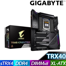技嘉 TRX40 AORUS XTREME(XL-ATX/4*M.2/雙10GＩ網/ax+BT 5.0/4-Way SLI/註五年)