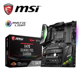 微星 X470 GAMING PRO CARBON(ATX/1H1P/2*M.2/Ｉ網/註五年)