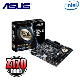 華碩 Z170M-E D3(M-ATX/1A1D1H/U3.1/M.2/註四年) 支援DDR3