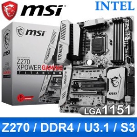 微星 Z270 XPOWER GAMING TITANIUM(ATX/1H1P/3*M.2/2*Ｉ網/註五