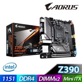 技嘉 Z390 I AORUS PRO WIFI(mini-ITX/1H1P/Ｉ網/acBT5/註五年)