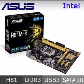 華碩 H81M-K(M-ATX/1A1D/註四年)