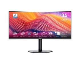 MSI Modern MD342CQP〈2H1P1C/1ms/VA曲面/1500R/120Hz/含喇叭〉