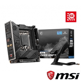 微星 Z690I UNIFY(Mini-ITX/1H1P/Intel 2.5G+Wi-Fi 6E/註冊五年) 10+1+1相電源