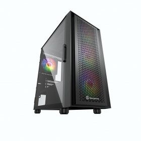 Apexgaming METEOR TM220 MINI 流星 黑 顯卡長32.5/CPU高16/側掀玻璃/支援240水冷/內建RGB風扇前3後1/Micro-ATX