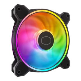 酷碼 MasterFan MF140 Halo2 黑 風扇/雙環A.RGB/PWM(MFL-B4DN-16NP2-R2)