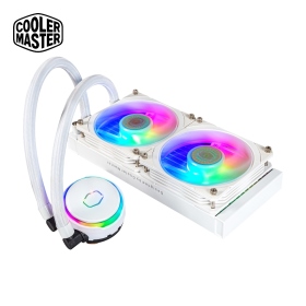 酷碼 MasterLiquid PL240 FLUX 白色版/A.RGB GEN2/Intel 12代全覆蓋/5年【WXHYZ】