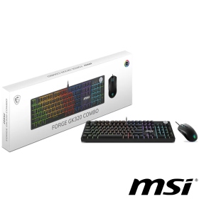 微星 Forge Gk320 Combo Tc 鍵鼠組(鍵盤/有線/中文/紅軸)(滑鼠/