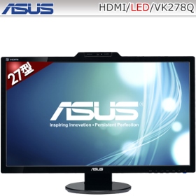 ASUS VK278Q LED背光/1A1D1H1P三介面/1000萬:1/2ms/含喇叭.視訊