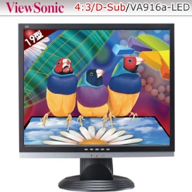 ViewSonic VA916A-LED/1A/1000萬:1/5ms/無喇叭