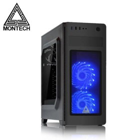 Montech 雙龍 V2 透側機殼 顯卡長33/CPU高15/透明側板/網孔面板/ATX
