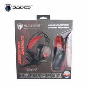 SADES 賽德斯 XPOWER 極限之力 電競耳機麥克風 3.5mm頭(黑紅)