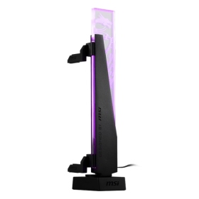 微星 MPG ARGB GRAPHICS CARD STAND(黑) (ARGB燈效/8mm強化玻璃/鋼板/磁性底座)
